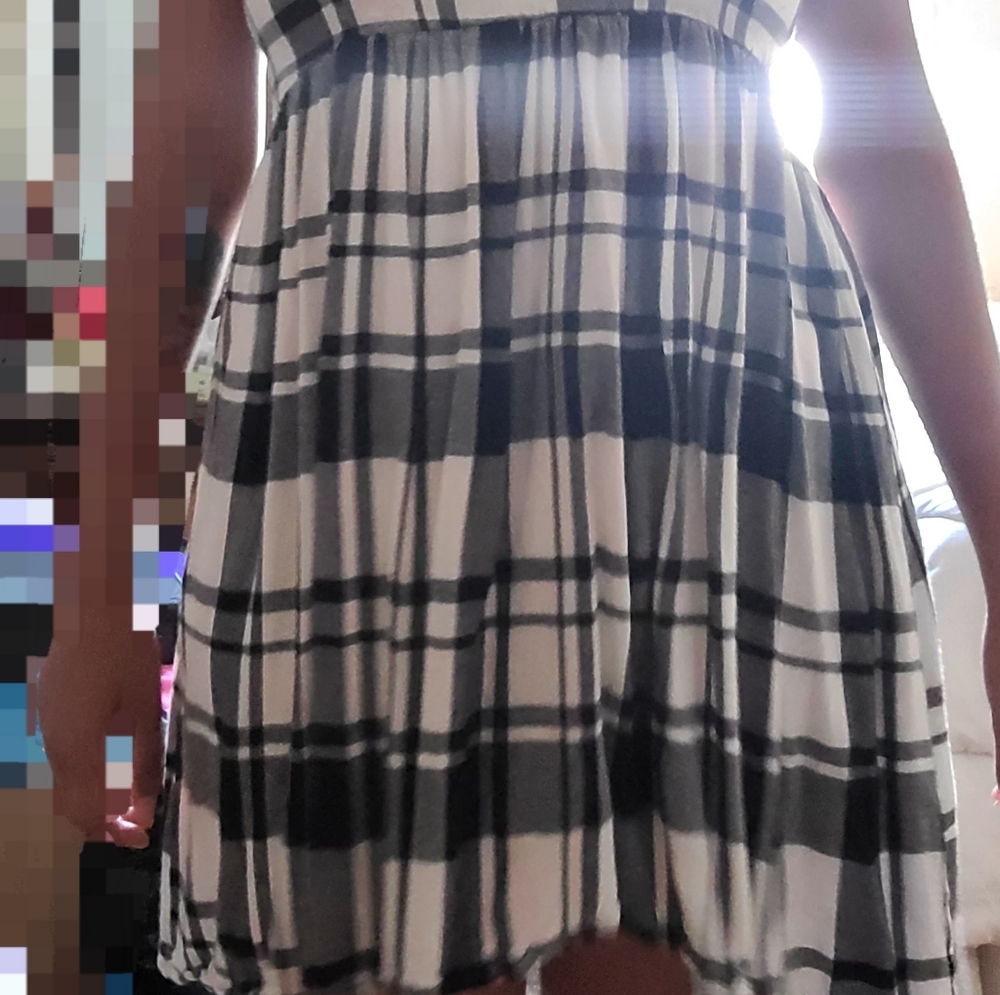 Black and White Bongo Patterned Sundress